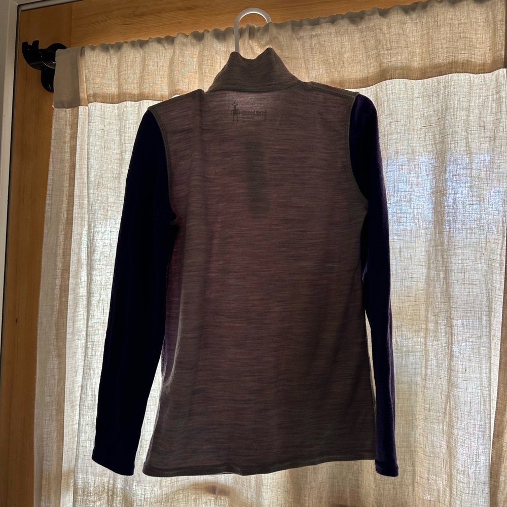 Smartwool Gray and Purple Kids Sweatshirt - Picture 3 of 3